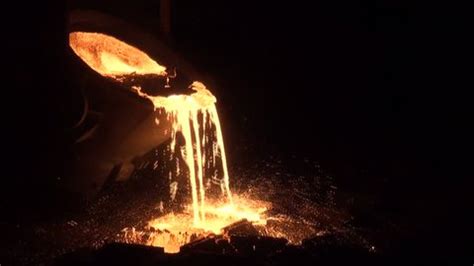 Iron Steel Works Pouring Molten Iron Stock Footage Video (100% Royalty-free) 7705822 | Shutterstock