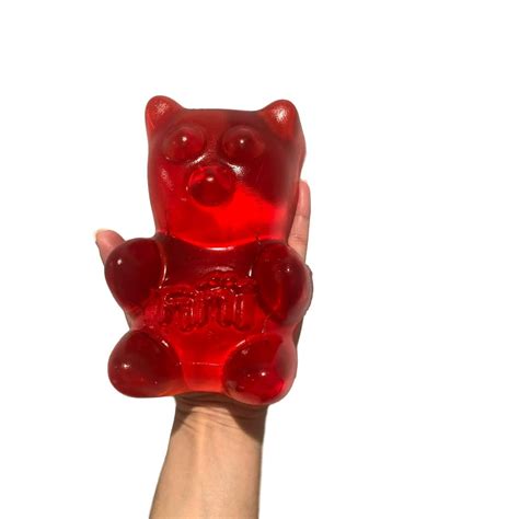 Giant Gummy Bear Candy Premium Great Taste Strawberry Flavored Gummie Bear - Walmart.com ...