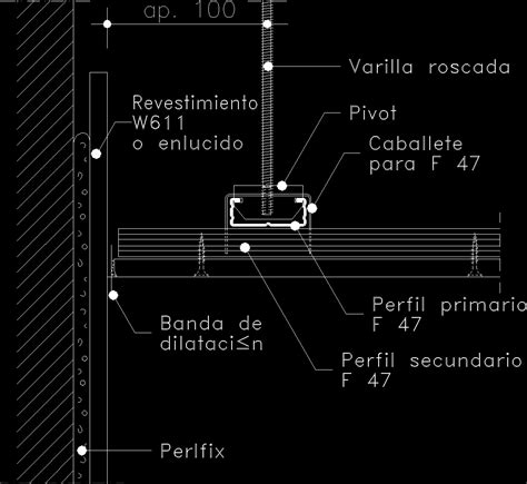 Suspended Ceiling 3D DWG Detail for AutoCAD • Designs CAD