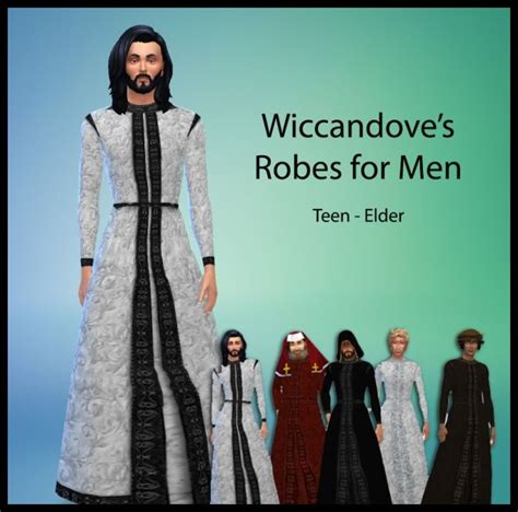 Robes for Men by Wiccandove at SimsWorkshop » Sims 4 Updates | Sims 4 dresses, Sims 4, Sims 4 ...