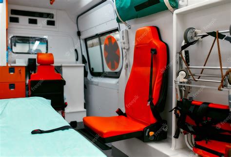 Premium Photo | Emergency equipment and devices, ambulance interior details. inside an ambulance ...