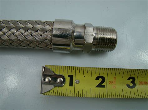 Stainless Steel Braided Hose 1" x 48" Length | eBay