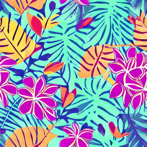 Motif floral tropical moderne · Creative Fabrica