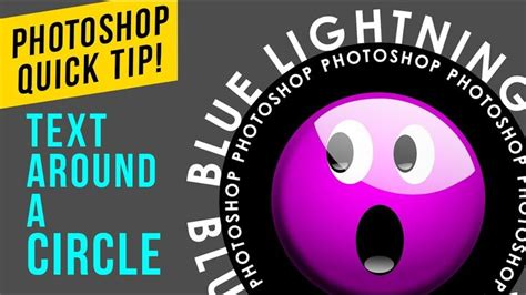 Photoshop QUICK Tip: How to Place Text Around a Circle | Photoshop ...