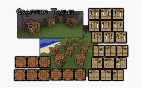 Minecraft Crafting Table Texture Pack, Hd Png Download - Minecraft Crafting Table Texture Pack ...