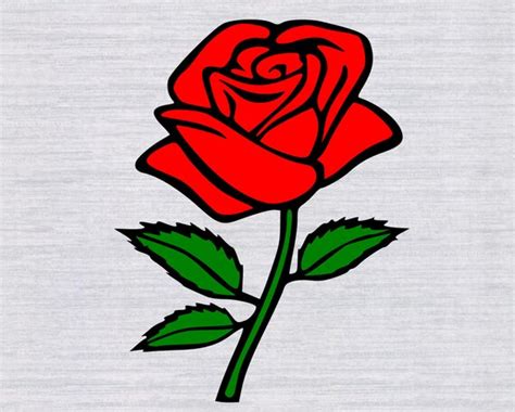 Rose SVG flower svg rose clipart flower clipart red rose