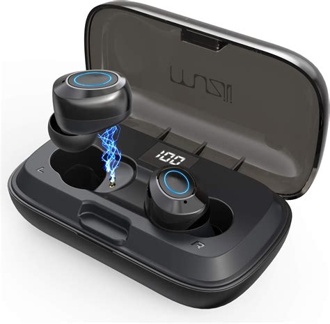 Ecouteurs sans Fil Sport Muzili (LED 100%-0) Oreillette Bluetooth 5.0 Hi-FI Son Stéréo Réduction ...