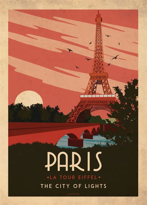 'Paris Art Deco' Poster by Pansarhierta Design | Displate | Travel posters art deco, Vintage ...