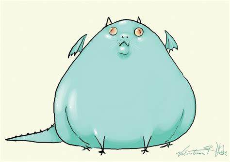 Cute Fat Dragon by ValentinaRDEste on DeviantArt