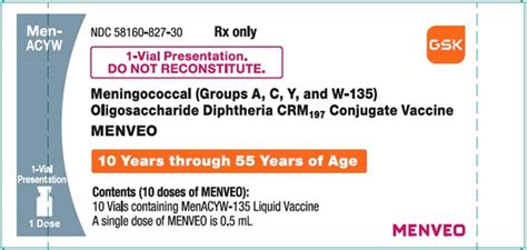 DailyMed - MENVEO (meningococcal- groups a, c, y and w-135 ...