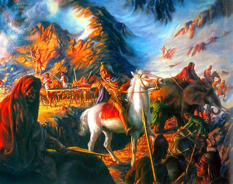 Hannibal's crossing of the Alps | War art, Ancient warfare, Carthage