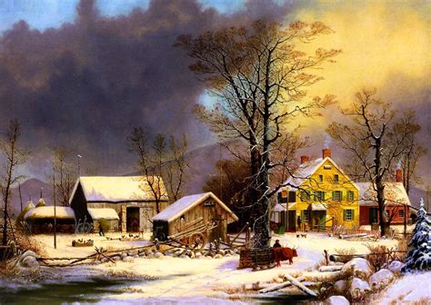 Winter Village Wallpaper - WallpaperSafari