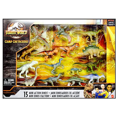 Jurassic World Camp Cretaceous 15 Pack Mini Action Dinos - Walmart.com