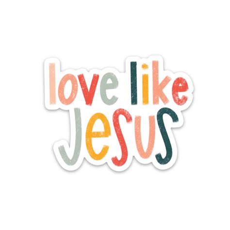 Love like Jesus sticker | Christian stickers | Faith decals & gifts by swaygirls on Etsy Magnet ...