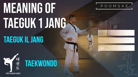 Bedeutung Taeguk Il Jang Taekwondo (1 Jang/ 1 Form) - YouTube