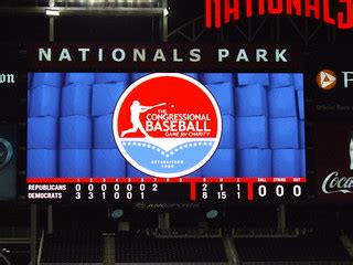 Final scoreboard 2011 Congressional Baseball game | On July … | Flickr