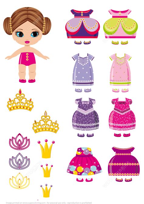 Princess Paper Dolls Printable