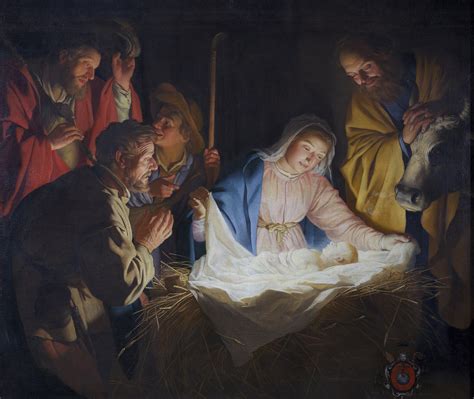 Gerard van Honthorst | Adorazione del Bambino, 1619-1620 | Masterpiece ...