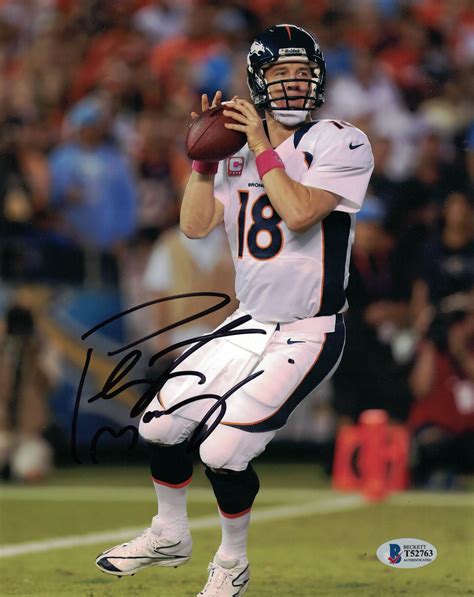 Peyton Manning Autographed/Signed Denver Broncos 8×10 Photo BAS 26903 ...