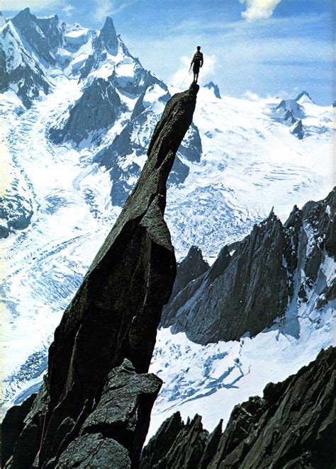 Extraordinary vintage mountain climbing (credit in comments) : pics