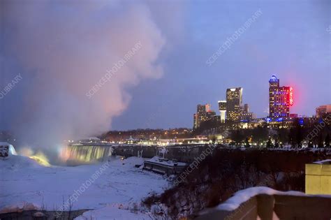 Niagara Falls in winter - Stock Image - C025/0378 - Science Photo Library