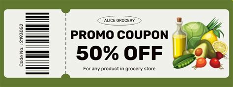 Grocery Store Online Coupon Template - VistaCreate