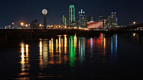 Dallas at Night Photograph by Kathy Churchman - Fine Art America