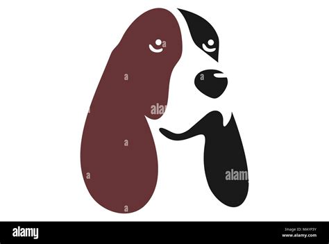 dog face logo vector icon Stock Vector Image & Art - Alamy