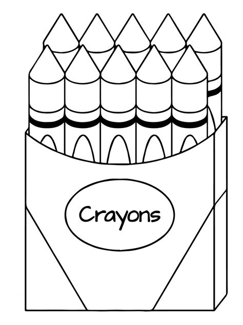 Crayon coloring pages