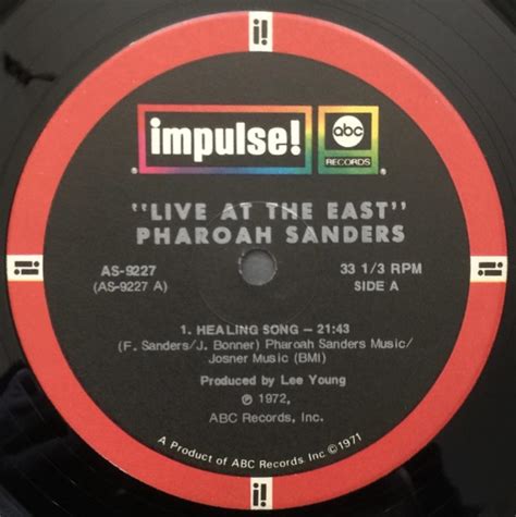 Pharoah Sanders Live at the East - The Vinyl Press