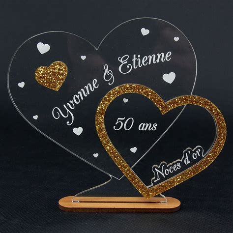 Trophée plexi à personnaliser Anniversaire de mariage | Anniversaire de ...