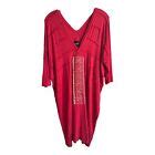 Adrian Oianu Romanian Red T-Shirt Dress With Handmade Embroidery Appliqué | eBay