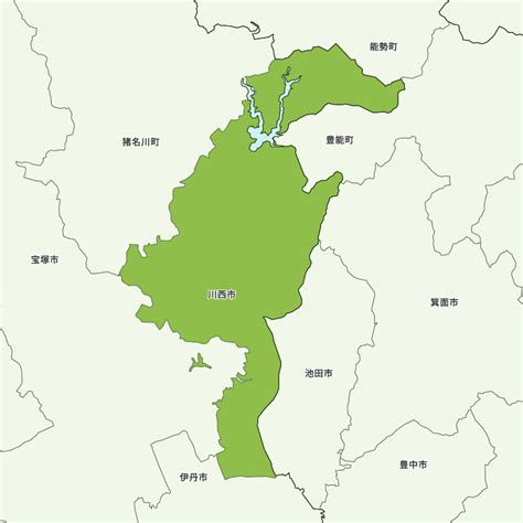 兵庫県川西市の地図 | Map-It マップ・イット