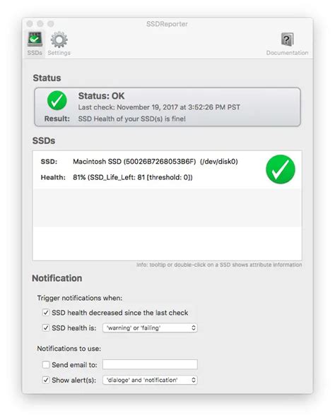 Monitoring SSD drive health