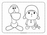 Pocoyo And Friends Coloring Pages sketch template