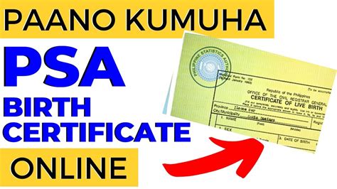 How to Get PSA Birth Certificate ONLINE - YouTube