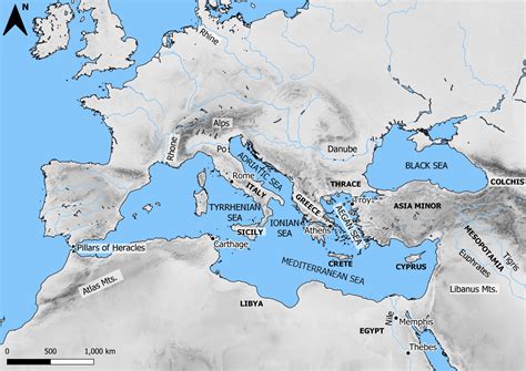 Mediterranean Sea World Map