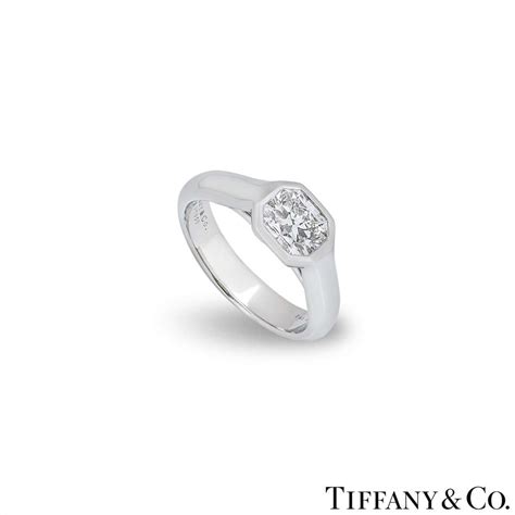 Tiffany & Co. Platinum Lucida Diamond Ring 1.03ct F/IF | Rich Diamonds