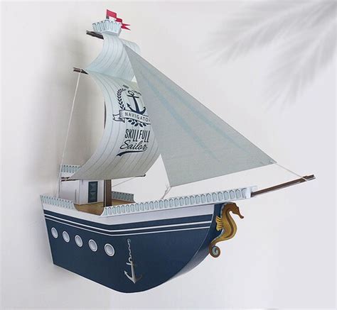 Paper boat for decoration paper ship printable ship baby