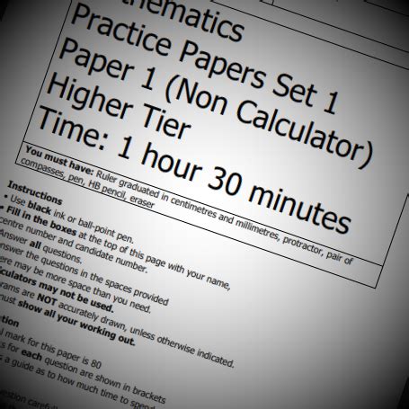 Maths Genie - Resources - Predicted GCSE Revision Papers