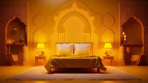 Premium AI Image | Modern yellow bedroom ideas transitional style pictures AI Generated art