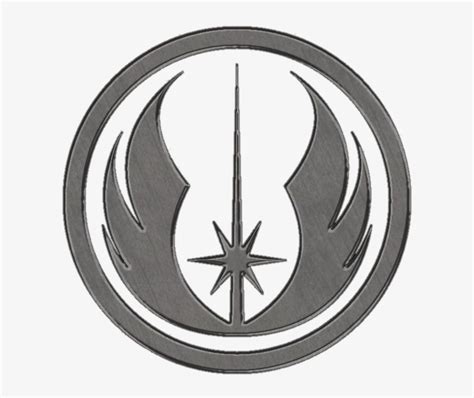 Jedi New Order Photo Jedi Symbol Dark Chrome-1 Pngjedi - Gray Jedi ...