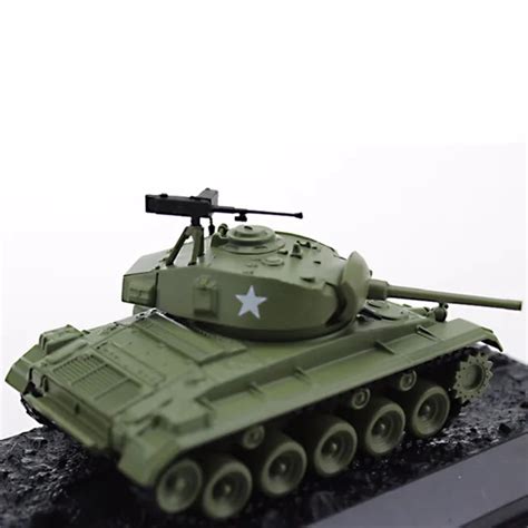 Diecast Military Tanks Models 1:72 Scale USA Army M24 Chaffee 1951 Die ...