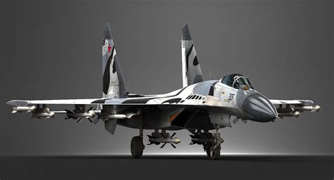 Sukhoi Su-27 3D Model - TurboSquid 1289314