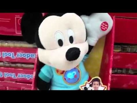 Talking Mickey Mouse Clubhouse Plush Toy Review Disney Song Hot Diggity ...