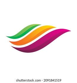 Full Color Wave Logo Design Stock Vector (Royalty Free) 2091841519 | Shutterstock