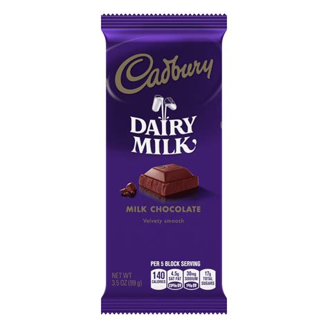 Cadbury, Dairy Milk Chocolate Candy Bar Box, 3.5 Oz., 14 Ct. - Walmart.com - Walmart.com