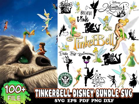 100 Tinkerbell Bundle Svg, Disney Svg, Tinkerbell Svg - Inspire Uplift