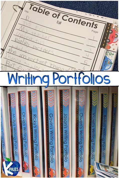 Showcase Your Young Author's Writing in a Writing Portfolio - The K Files | Writing portfolio ...