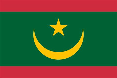 Drapeau de la Mauritanie, image et signification drapeau de Mauritanie ...